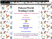 Tablet Screenshot of pokezorworld.com